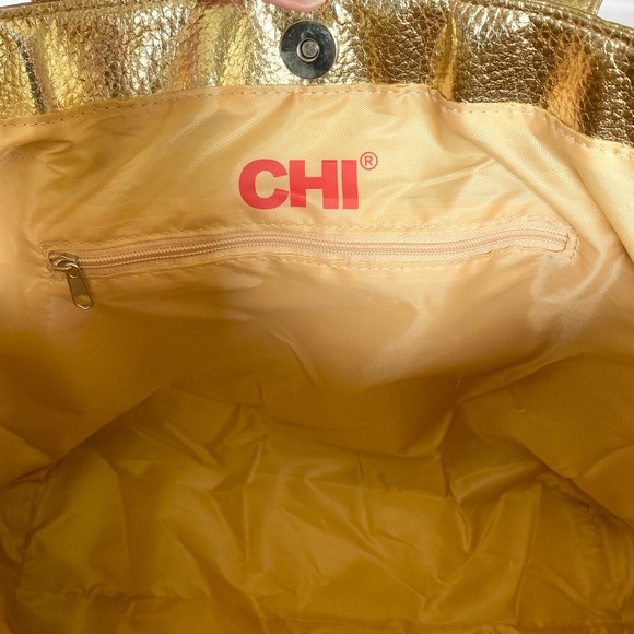 CHI *NWOT* Gold Tote - Picture 4 of 5